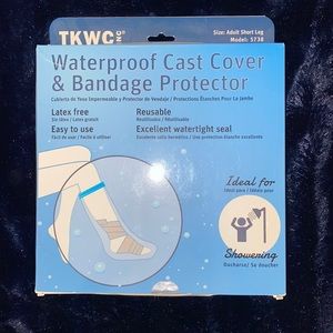 NWT! TKWC- Waterproof Cast Cover & Bandage Protector For Shower